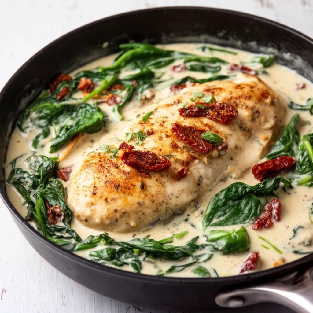 Creamy Tuscan Chicken with Spinach