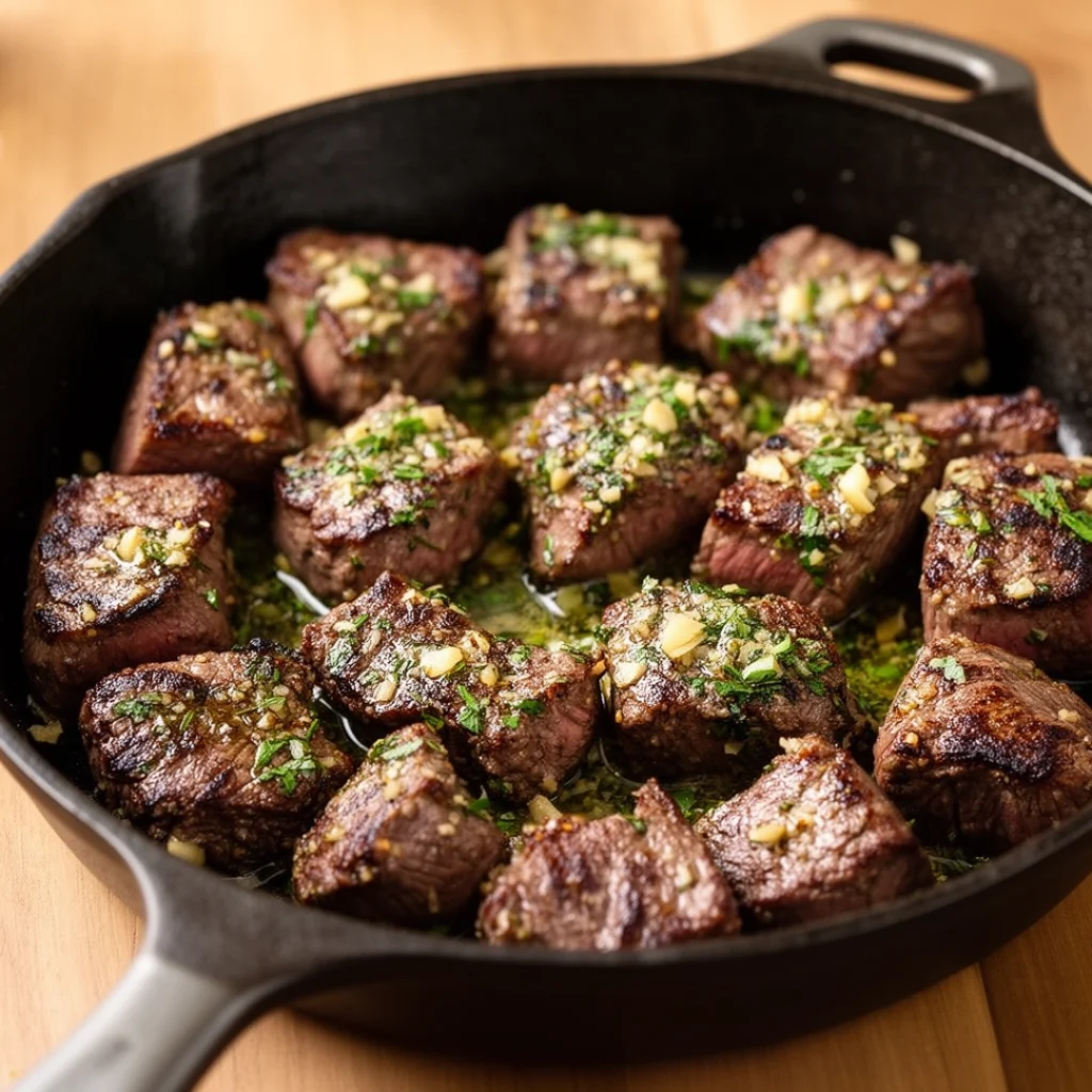 Garlic Herb Butter Steak Bites