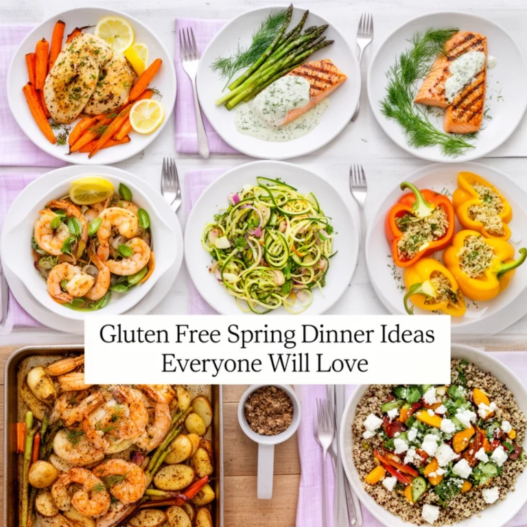 Gluten Free Spring Dinner Ideas