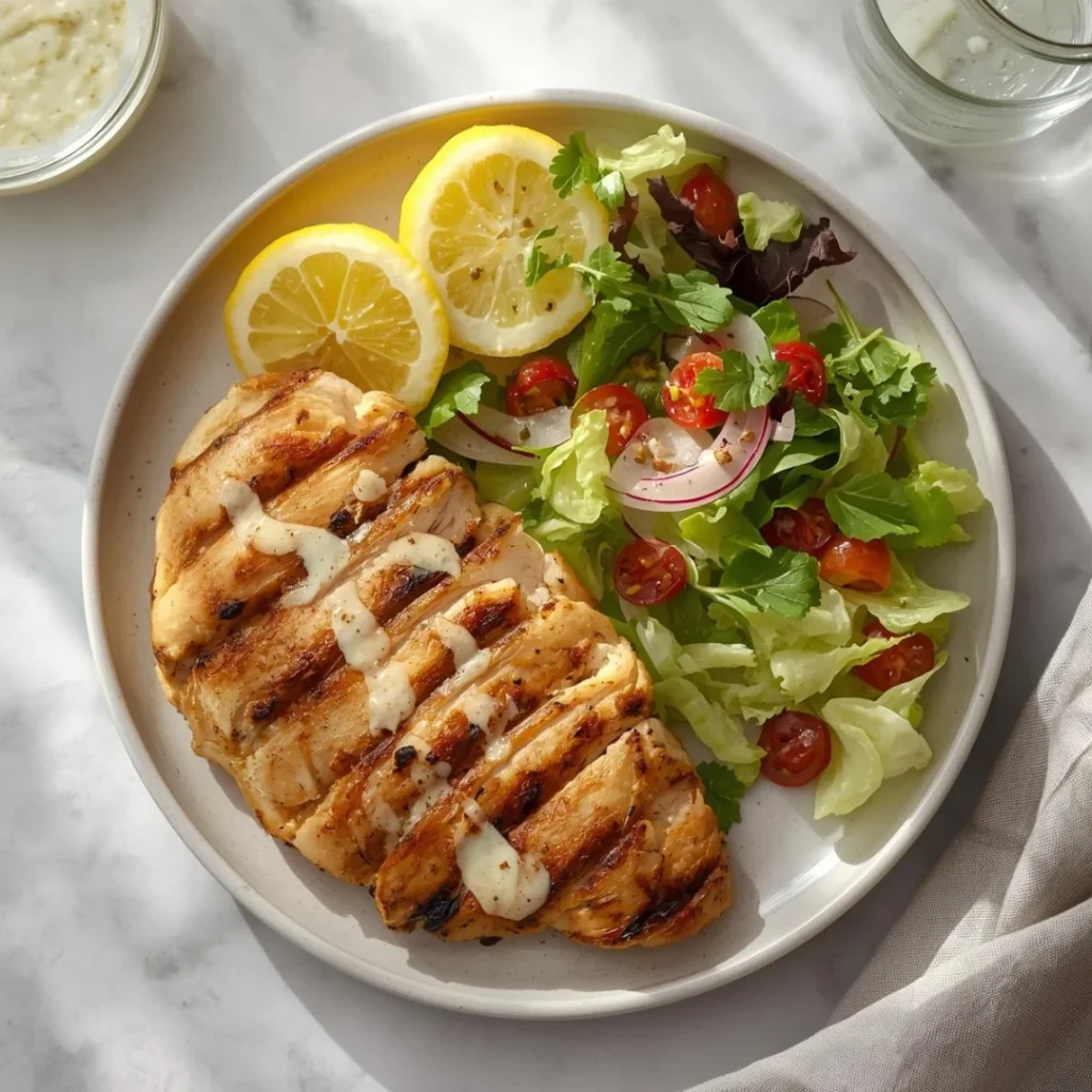 Grilled Chicken with Salad