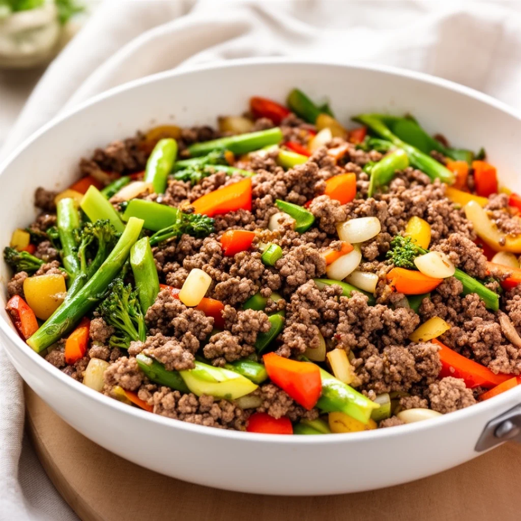 Ground Beef Veggie Skillet