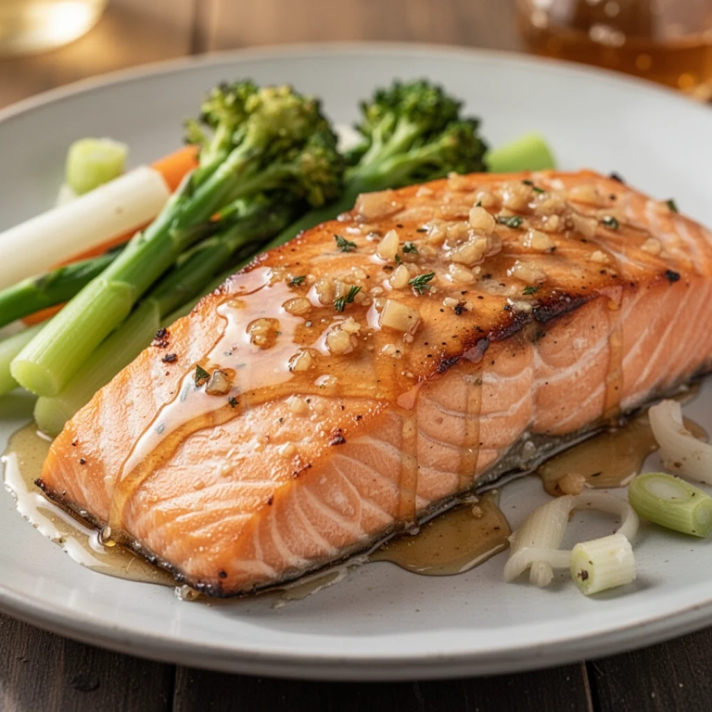 Honey Garlic Glazed Salmon