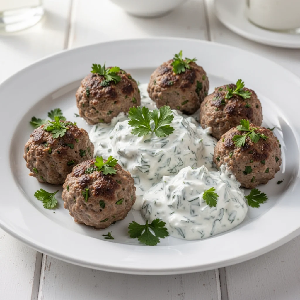 Lamb Meatballs with Tzatziki