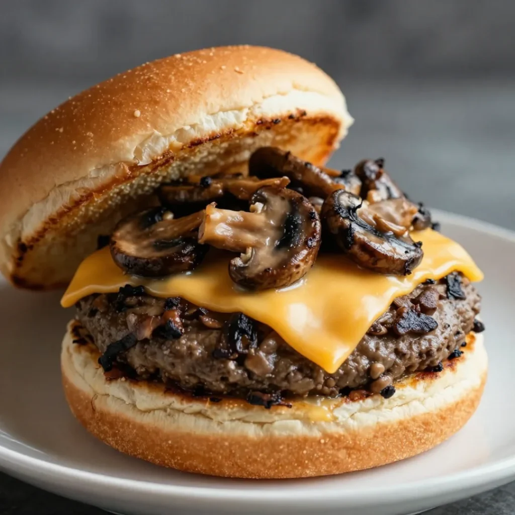 Mushroom Swiss Burgers