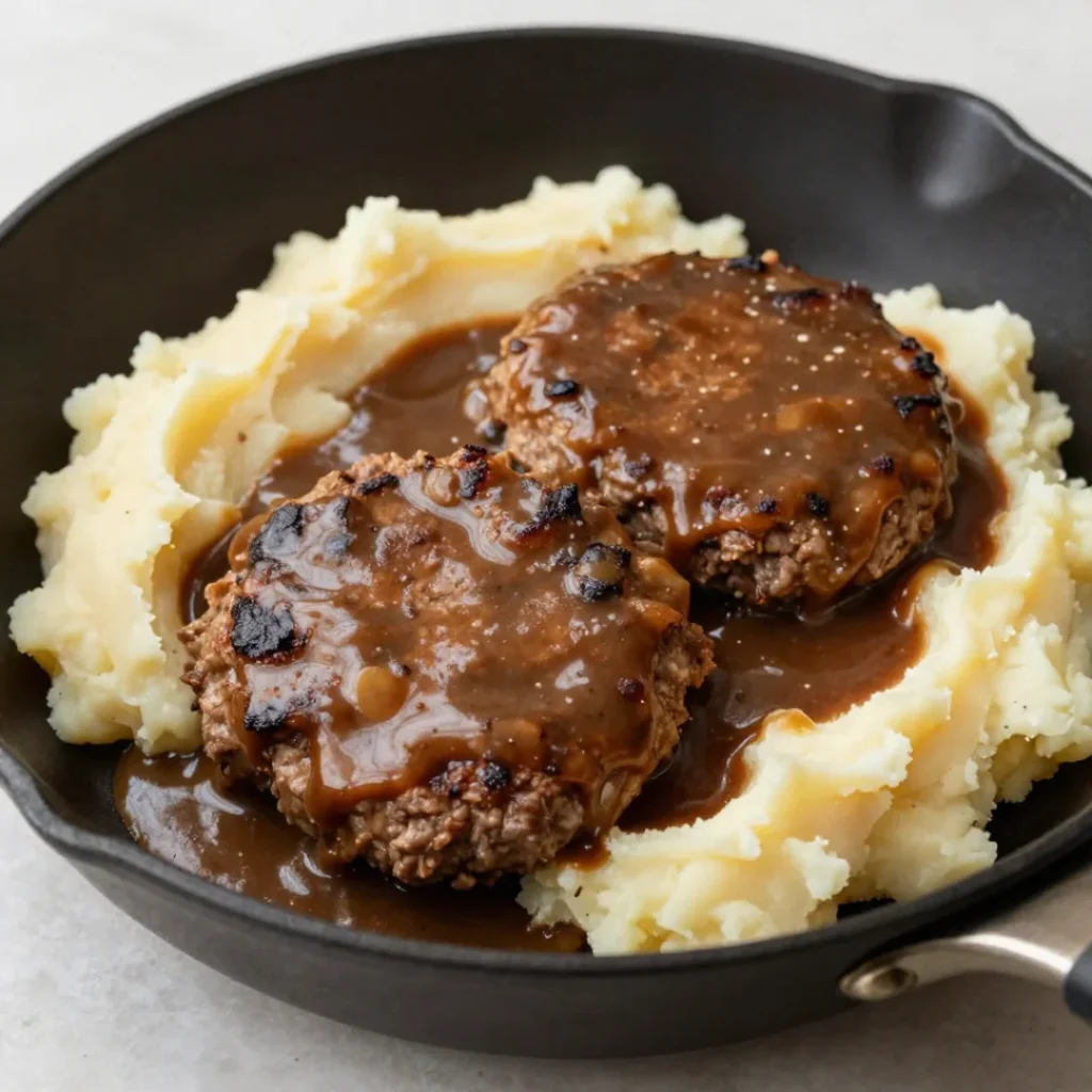 One Pan Hamburger Steak