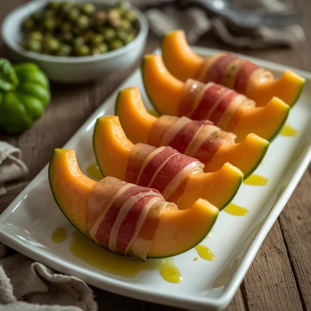 Prosciutto Wrapped Melon