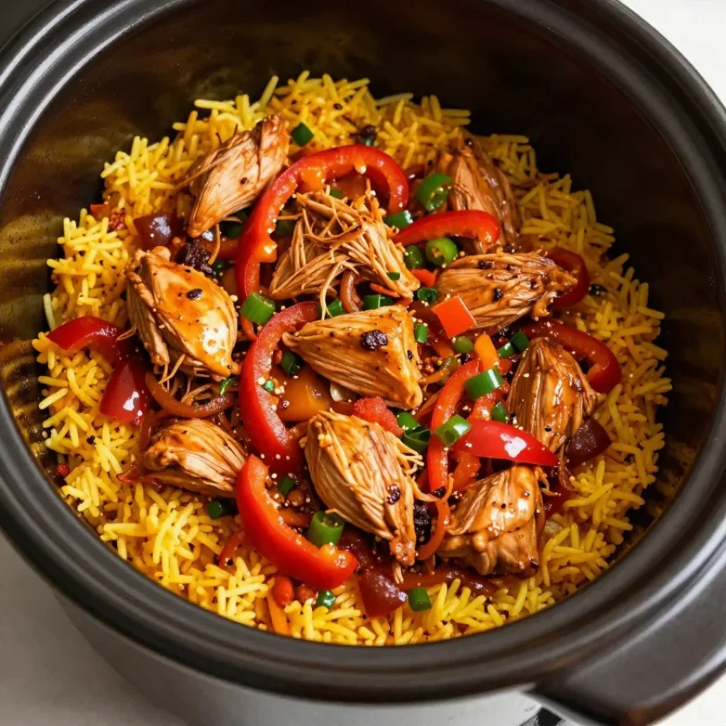 Slow Cooker Salsa Chicken