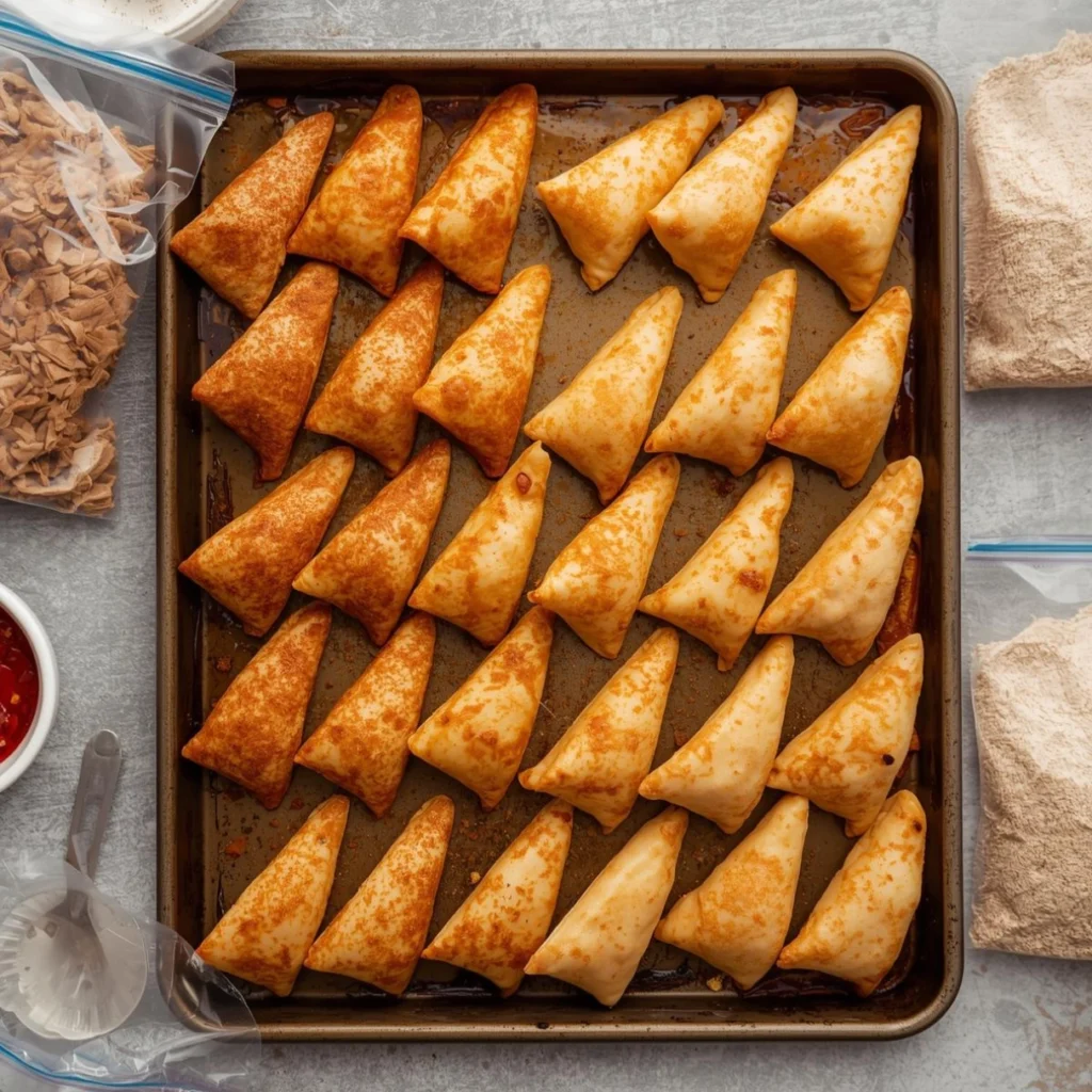 Spiced Chicken Samosas