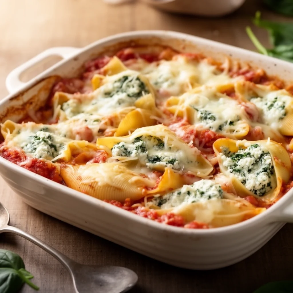 Spinach Ricotta Stuffed Shells