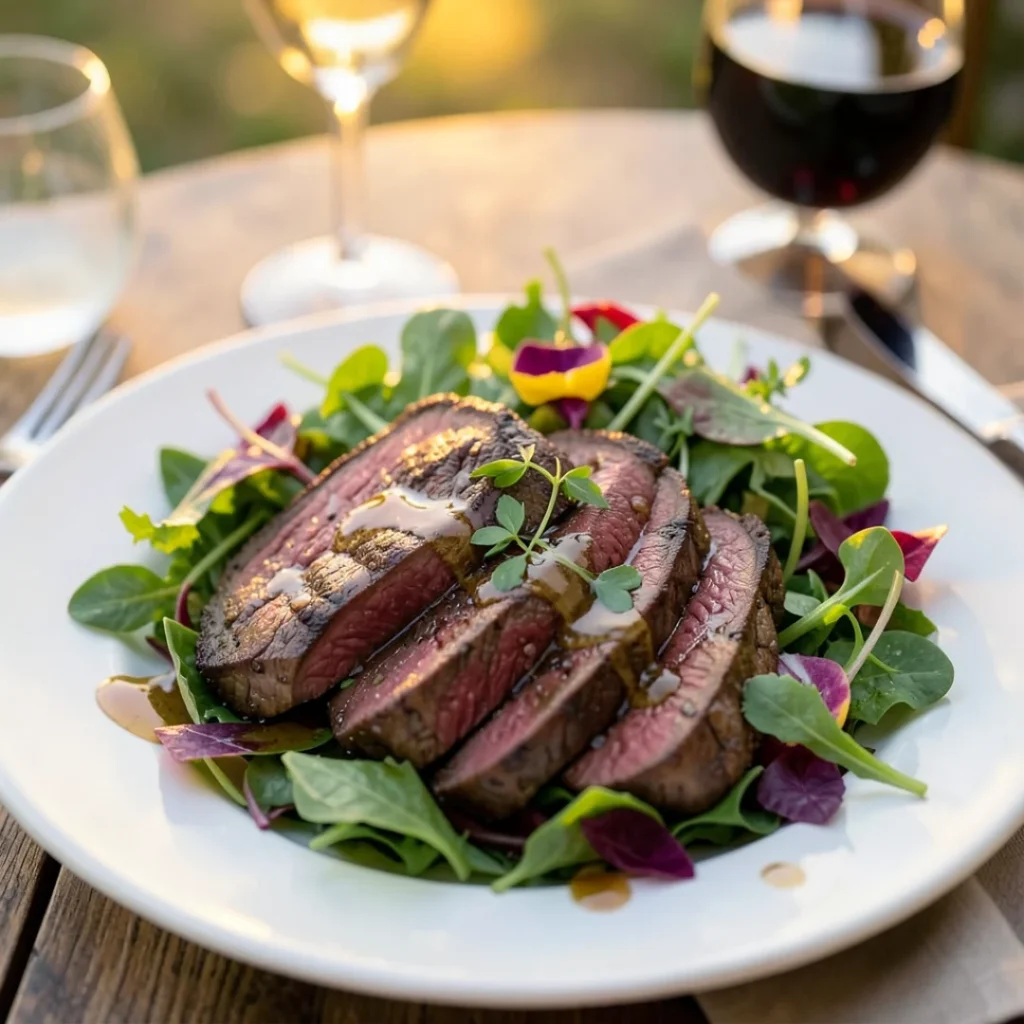 Steak Fresh Herb Salad
