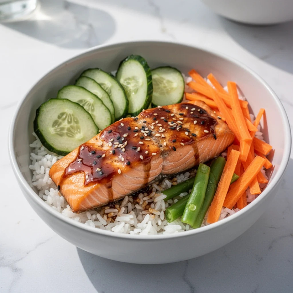 Teriyaki Salmon Bowls
