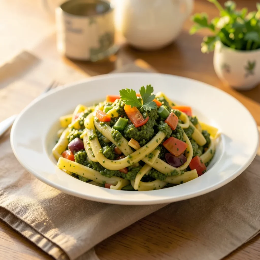 Veggie Pesto Pasta