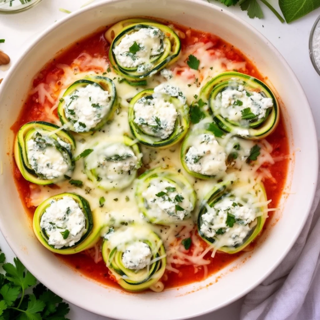 Zucchini Lasagna Rolls