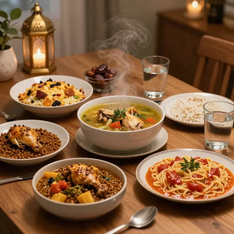 cozy Ramadan night dinner