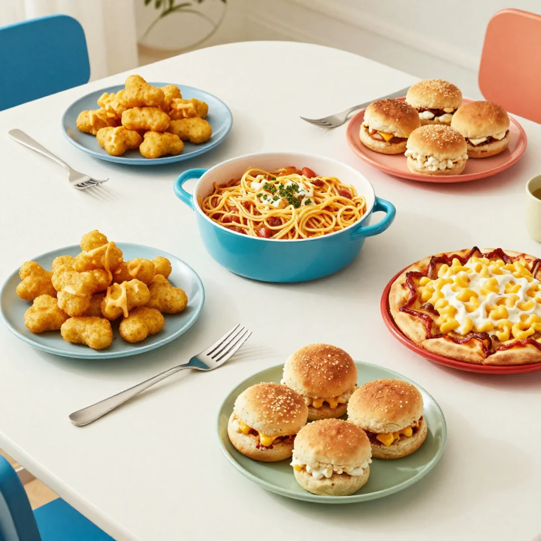 kid-friendly dinner table