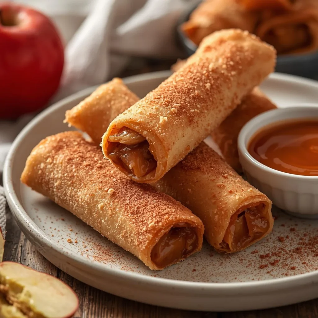 Apple Pie Dessert Spring Rolls