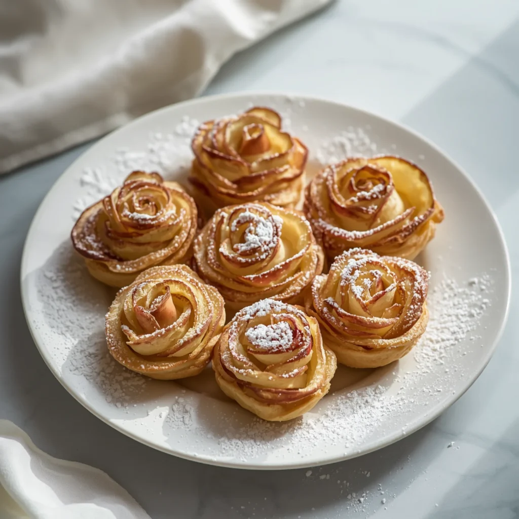 Apple Puff Pastry Roses