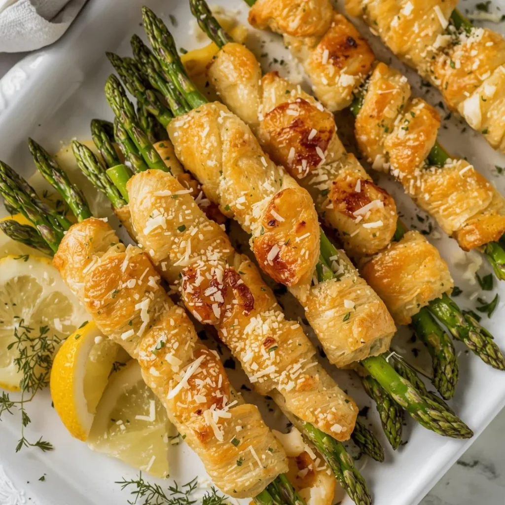 Asparagus Parmesan Puff Pastry Twists