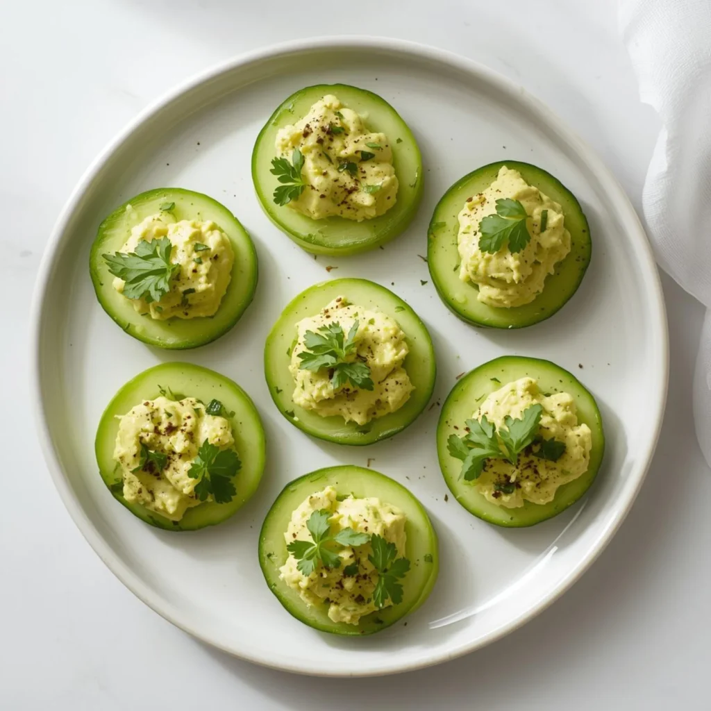 Avocado Cucumber Spring Bites