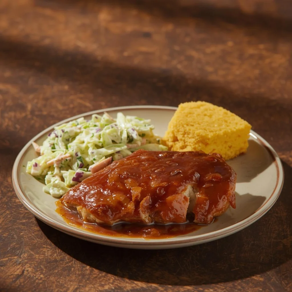 BBQ Chicken Coleslaw Cornbread