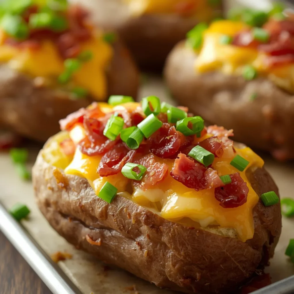 Bacon and Cheese Stuffed Potatoes