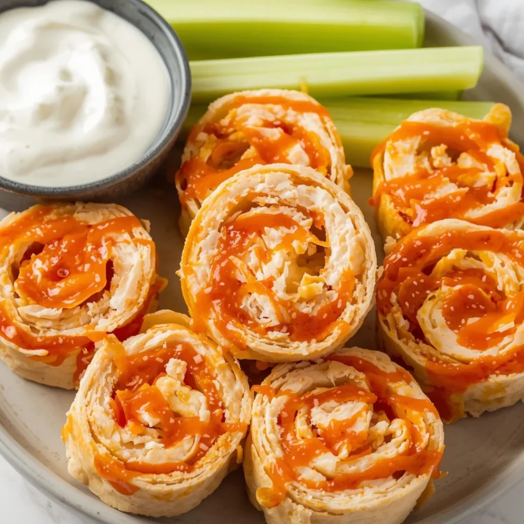 Buffalo Chicken Pinwheels