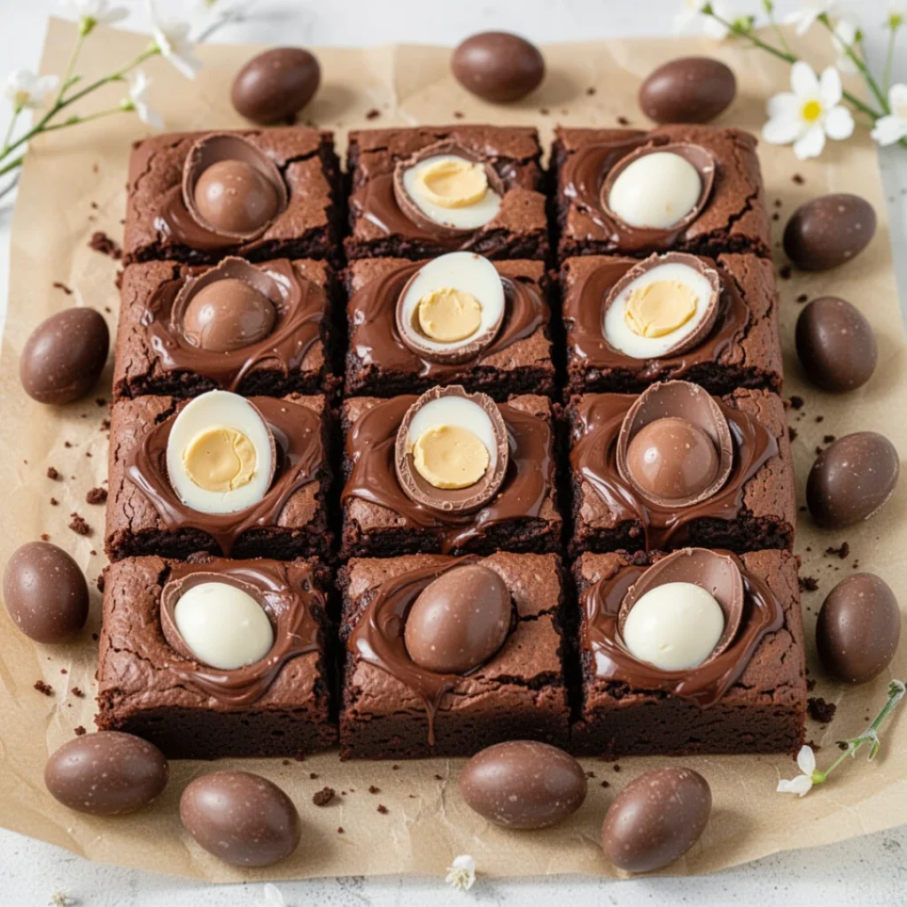 Cadbury Egg Brownies