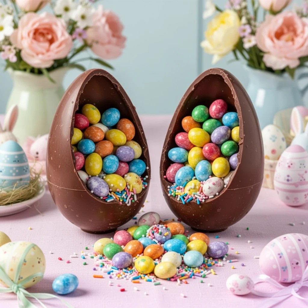 Candy Filled Chocolate Eggs