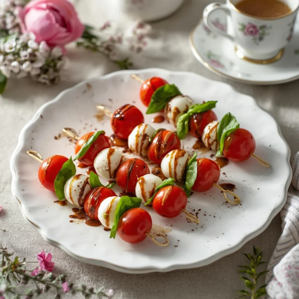 Caprese Skewers with Balsamic Glaze 1
