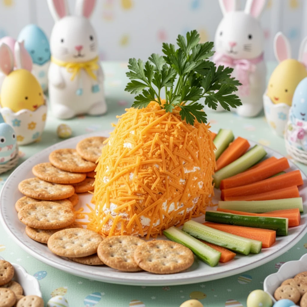 Carrot Shaped Cheese Ball