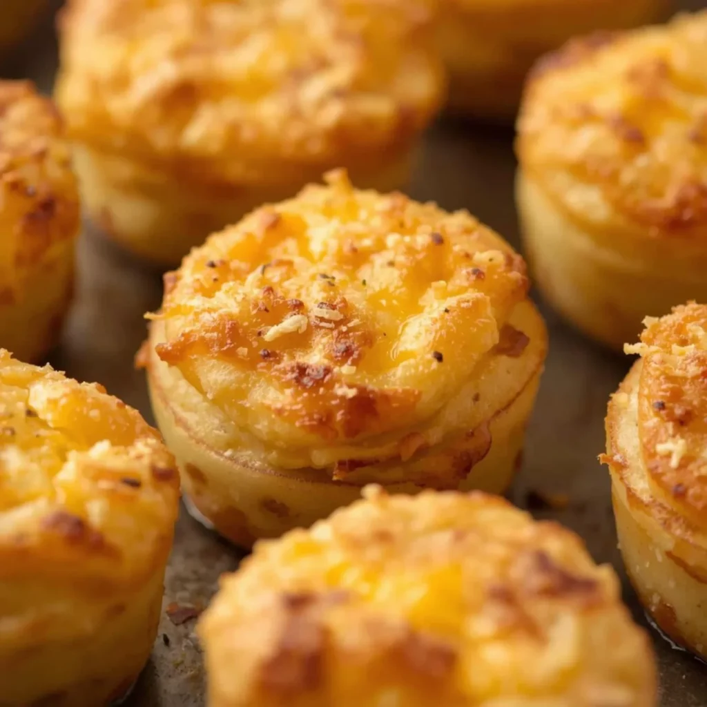Cheesy Scalloped Potato Bites