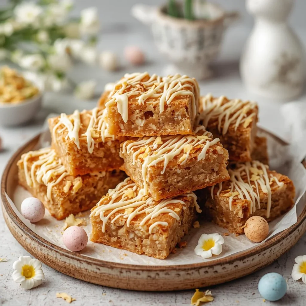 Coconut Easter Blondies