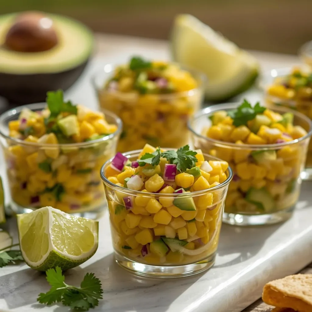 Corn Avocado Salsa Cups