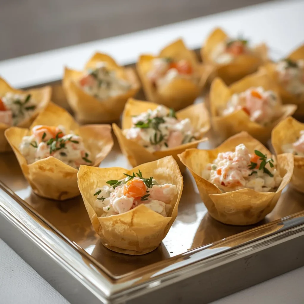 Crab Salad Phyllo Cups