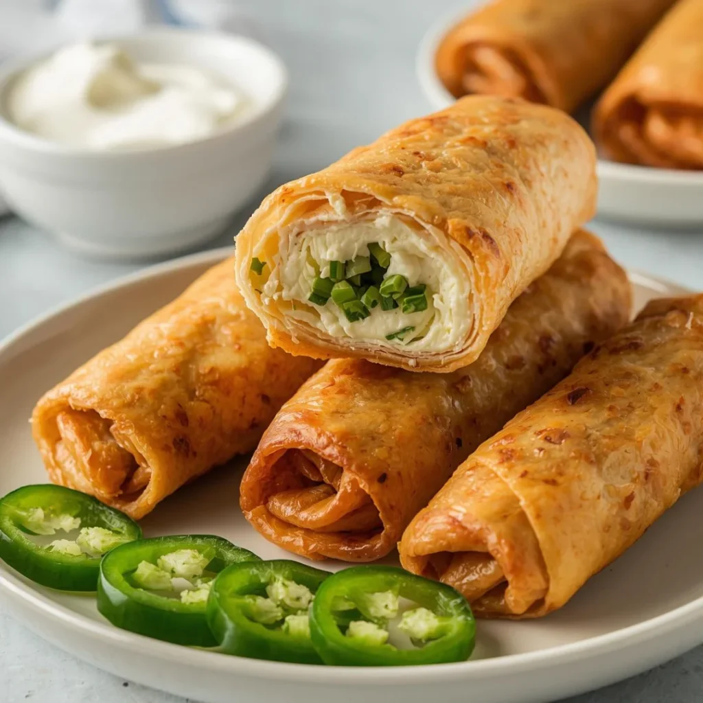 Cream Cheese Jalapeno Spring Rolls