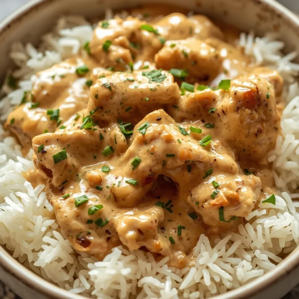 Creamy Garlic Chicken and Rice