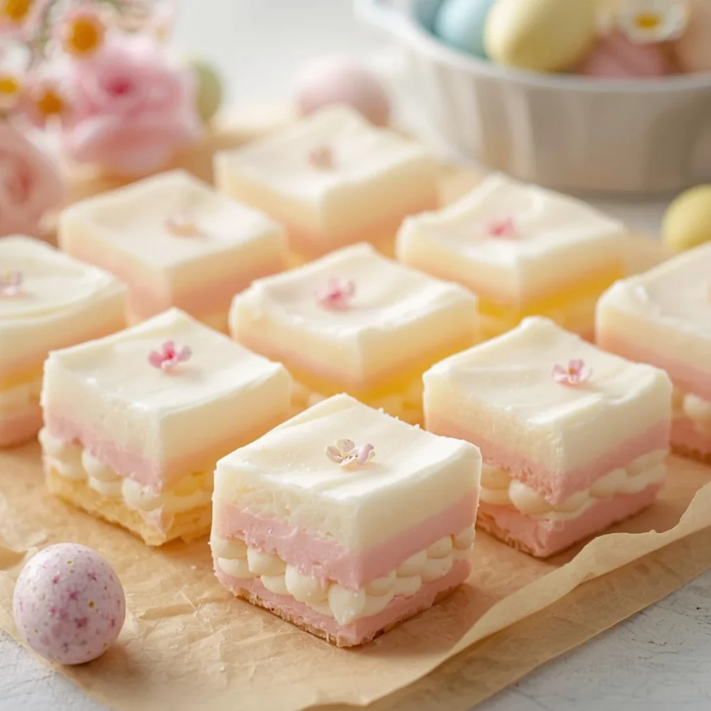 Creamy Pastel Easter Jello Dessert
