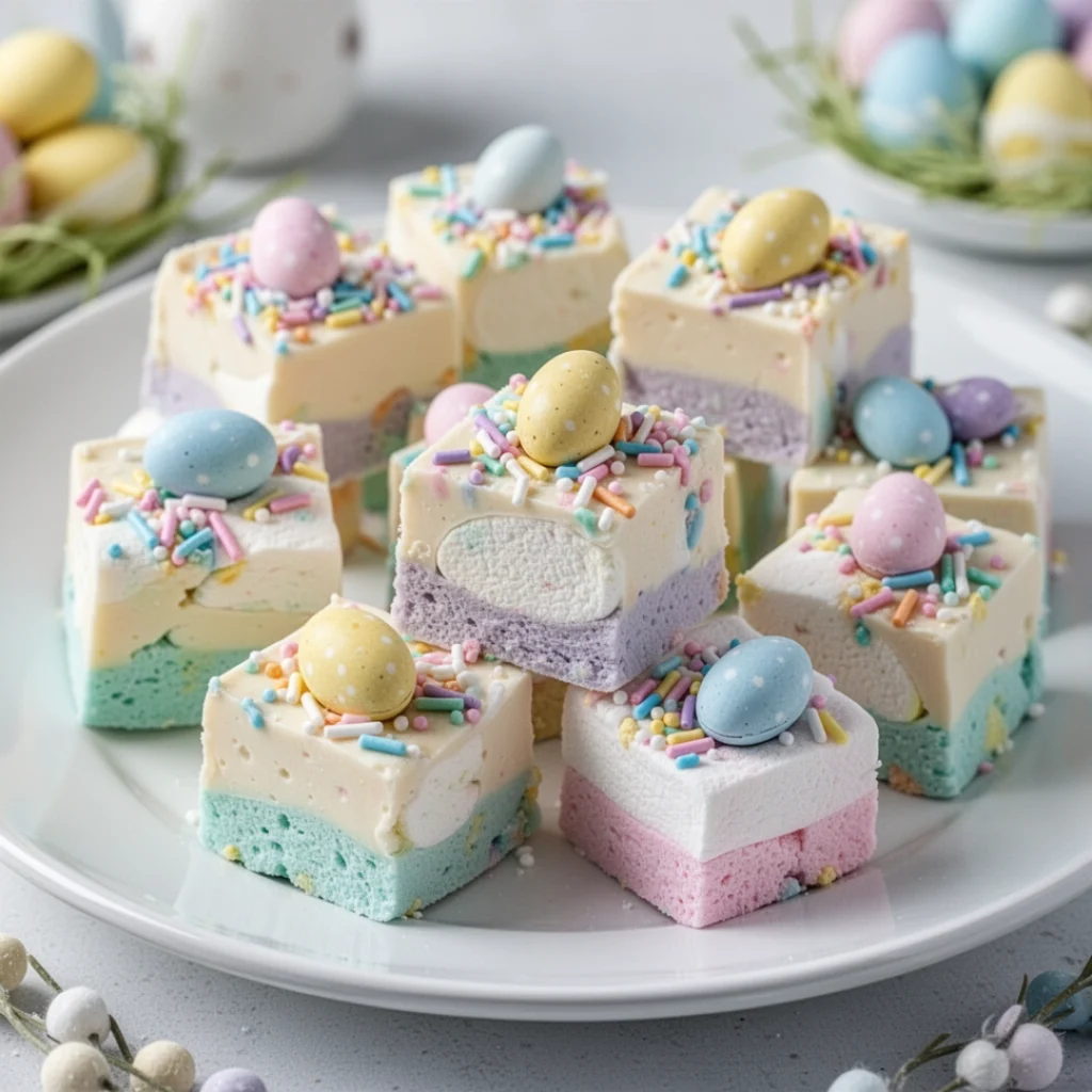 Easter Marshmallow Fudge