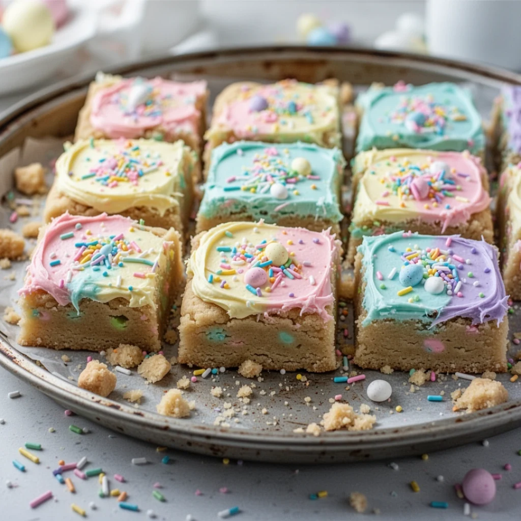 Easter Sprinkle Sugar Cookie Bars
