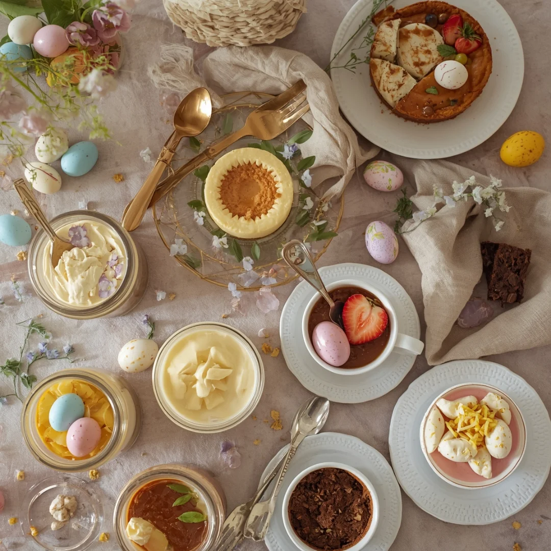 Easter dessert spread