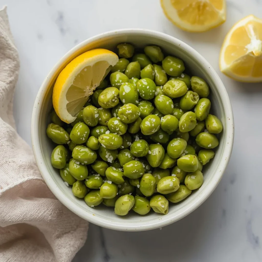 Edamame with Sea Salt Lemon Zest