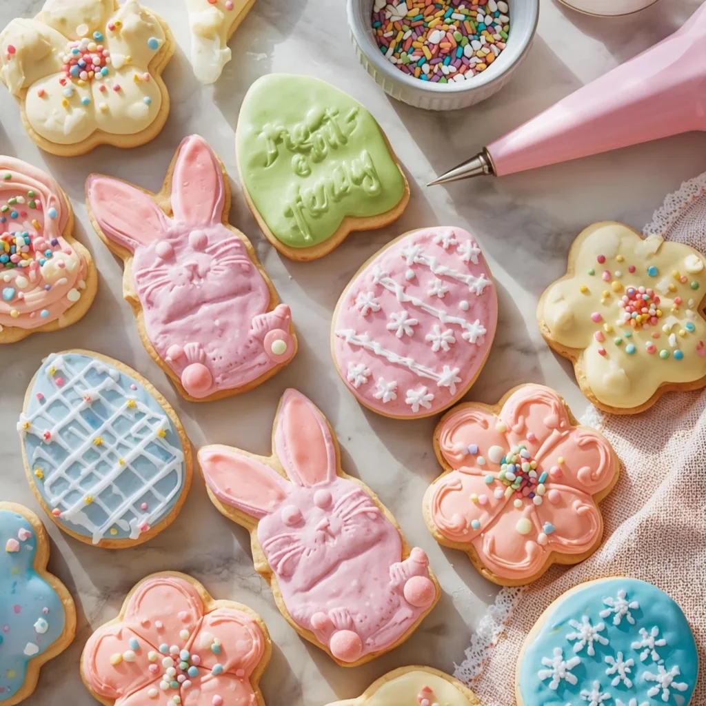 Eggless Easter Sugar Cookies