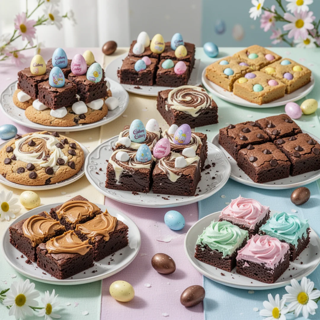 Fudgy Easter Brownies