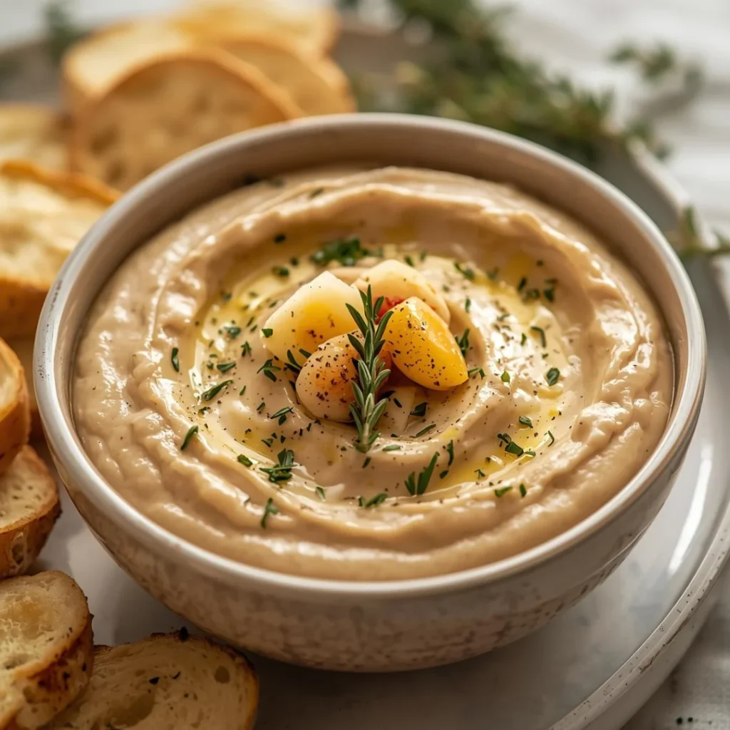 Garlic Parmesan White Bean Dip