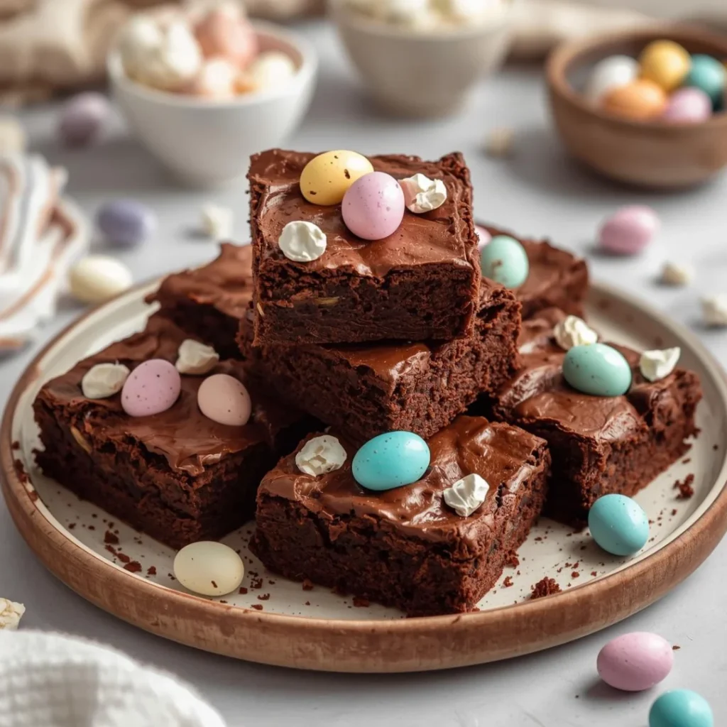Gluten Free Mini Egg Brownies