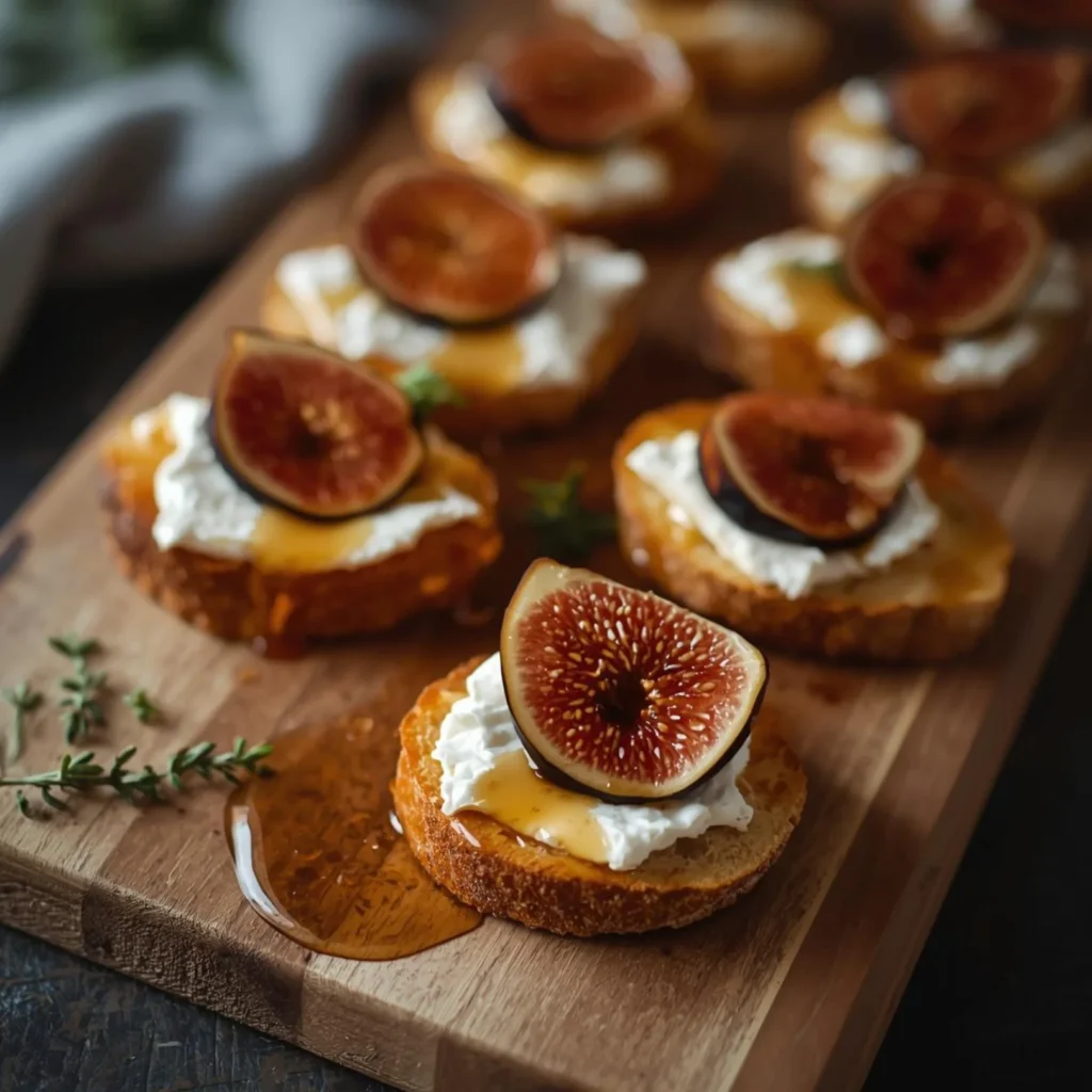 Goat Cheese Fig Crostini