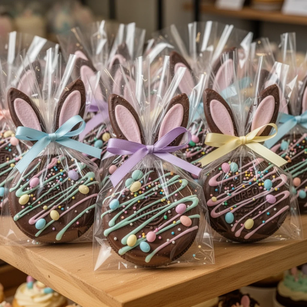 Gourmet Chocolate Covered Oreos Easter Theme