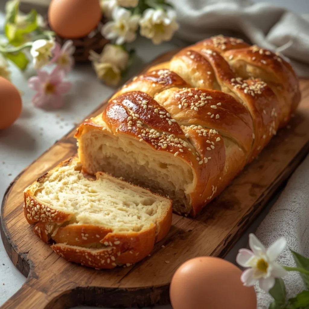 Greek Easter Sweet Bread Tsoureki