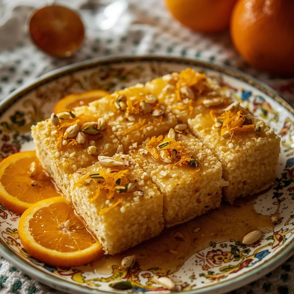 Greek Semolina Cake Revani