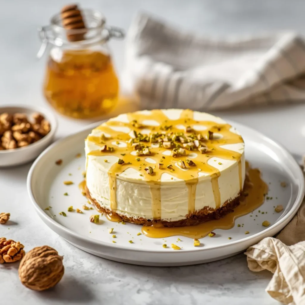 Greek Yogurt Honey Cheesecake